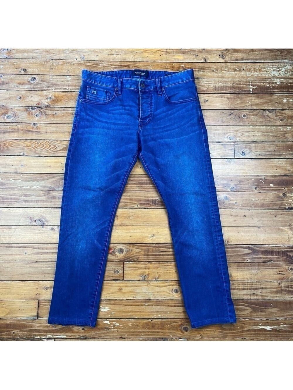 SCOTCH & Soda Ralston men’s blue jeans blue button fly stretch denim classic 32